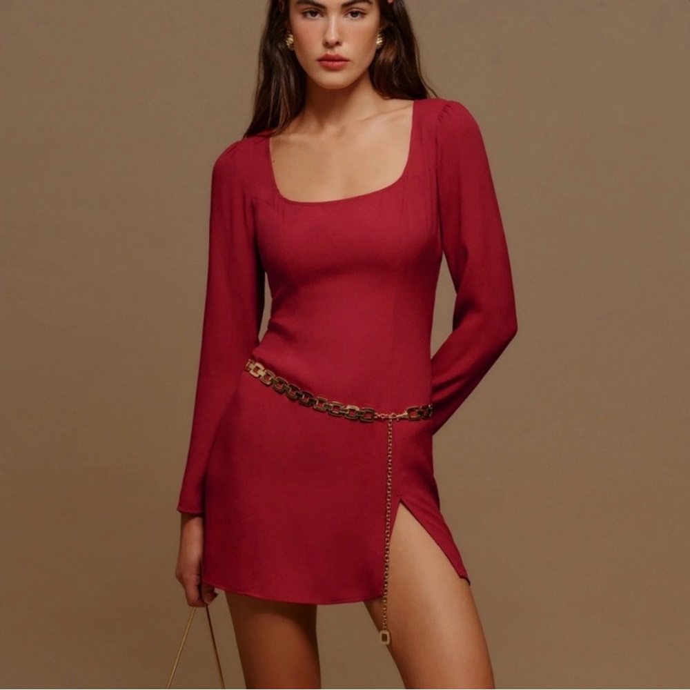 Reformation mini long sleeve dress never worn